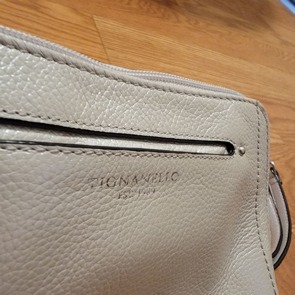 Tignanello Metallic Silver Convertible Crossbody Bag - Picture 9 of 11